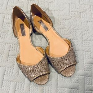 INC International Concepts Gold Studded Flats